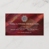 Elegant Lotus Flower Logo Yoga Visitekaartje (Achterkant)