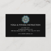 Elegant Lotus Flower Logo Yoga Visitekaartje (Achterkant)