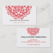 Elegant Lotus Flower Logo Yoga Visitekaartje (Voorkant / Achterkant)