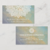 Elegant Lotus Flower Logo Yoga Visitekaartje (Voorkant / Achterkant)