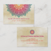 Elegant Lotus Flower Logo Yoga Visitekaartje (Voorkant / Achterkant)