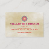 Elegant Lotus Flower Logo Yoga Visitekaartje (Achterkant)