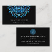 Elegant Lotus Flower Logo Yoga Visitekaartje (Voorkant / Achterkant)