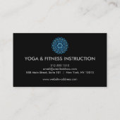 Elegant Lotus Flower Logo Yoga Visitekaartje (Achterkant)