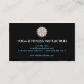 Elegant Lotus Flower Logo Yoga Visitekaartje (Achterkant)