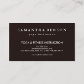 Elegant Lotus Flower Logo Yoga Visitekaartje (Achterkant)