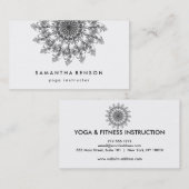 Elegant Lotus Flower Logo Yoga Visitekaartje (Voorkant / Achterkant)