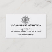 Elegant Lotus Flower Logo Yoga Visitekaartje (Achterkant)