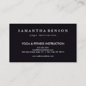 Elegant Lotus Flower Logo Yoga Visitekaartje (Achterkant)