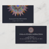 Elegant Lotus Flower Logo Yoga Visitekaartje (Voorkant / Achterkant)