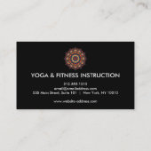 Elegant Lotus Flower Logo Yoga Visitekaartje (Achterkant)