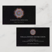 Elegant Lotus Flower Logo Yoga Visitekaartje (Voorkant / Achterkant)