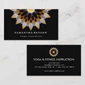 Elegant Lotus Flower Logo Yoga Visitekaartje (Voorkant / Achterkant)