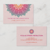 Elegant Lotus Flower Logo Yoga Visitekaartje (Voorkant / Achterkant)