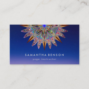 Elegant Lotus Flower Logo Yoga Visitekaartje