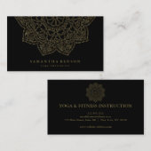 Elegant Lotus Flower Logo Yoga Visitekaartje (Voorkant / Achterkant)