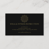 Elegant Lotus Flower Logo Yoga Visitekaartje (Achterkant)