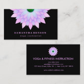 Elegant Lotus Flower Logo Yoga Visitekaartje (Voorkant / Achterkant)