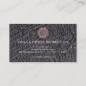 Elegant Lotus Flower Logo Yoga Visitekaartje (Achterkant)