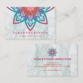 Elegant Lotus Flower Logo Yoga Visitekaartje (Voorkant / Achterkant)