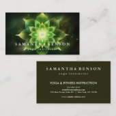 Elegant Lotus Flower Logo Yoga Visitekaartje (Voorkant / Achterkant)
