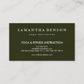 Elegant Lotus Flower Logo Yoga Visitekaartje (Achterkant)