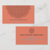 Elegant Lotus Flower Logo Yoga Visitekaartje (Voorkant / Achterkant)