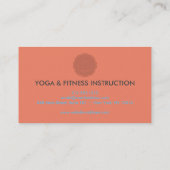 Elegant Lotus Flower Logo Yoga Visitekaartje (Achterkant)