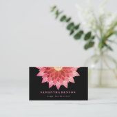 Elegant Lotus Flower Logo Yoga Visitekaartje (Staand voorkant)