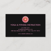 Elegant Lotus Flower Logo Yoga Visitekaartje (Achterkant)