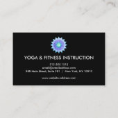 Elegant Lotus Flower Logo Yoga Visitekaartje (Achterkant)