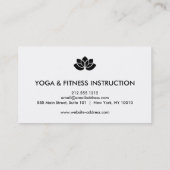 Elegant Lotus Flower Logo Yoga Visitekaartje (Achterkant)