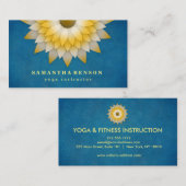 Elegant Lotus Flower Logo Yoga Visitekaartje (Voorkant / Achterkant)