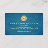 Elegant Lotus Flower Logo Yoga Visitekaartje (Achterkant)