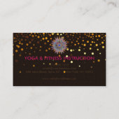 Elegant Lotus Flower Logo Yoga Visitekaartje (Achterkant)