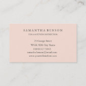 Elegant Lotus Flower Logo Yoga Visitekaartje (Achterkant)