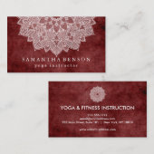 Elegant Lotus Flower Logo Yoga Visitekaartje (Voorkant / Achterkant)