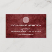 Elegant Lotus Flower Logo Yoga Visitekaartje (Achterkant)