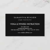 Elegant Lotus Flower Logo Yoga Visitekaartje (Achterkant)