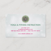 Elegant Lotus Flower Logo Yoga Visitekaartje (Achterkant)