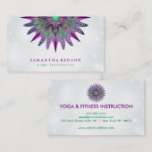 Elegant Lotus Flower Logo Yoga Visitekaartje (Voorkant / Achterkant)