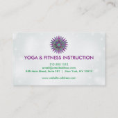 Elegant Lotus Flower Logo Yoga Visitekaartje (Achterkant)