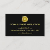 Elegant Lotus Flower Logo Yoga Visitekaartje (Achterkant)