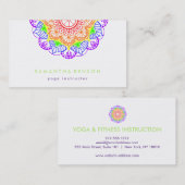 Elegant Lotus Flower Logo Yoga Visitekaartje (Voorkant / Achterkant)