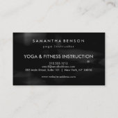 Elegant Lotus Flower Logo Yoga Visitekaartje (Achterkant)