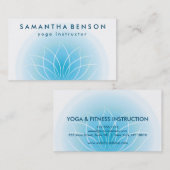 Elegant Lotus Flower Logo Yoga Visitekaartje (Voorkant / Achterkant)
