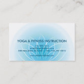 Elegant Lotus Flower Logo Yoga Visitekaartje (Achterkant)
