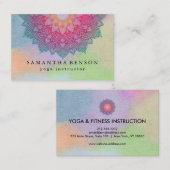 Elegant Lotus Flower Logo Yoga Visitekaartje (Voorkant / Achterkant)