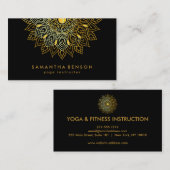 Elegant Lotus Flower Logo Yoga Visitekaartje (Voorkant / Achterkant)