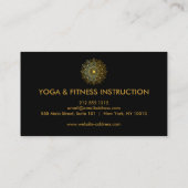 Elegant Lotus Flower Logo Yoga Visitekaartje (Achterkant)